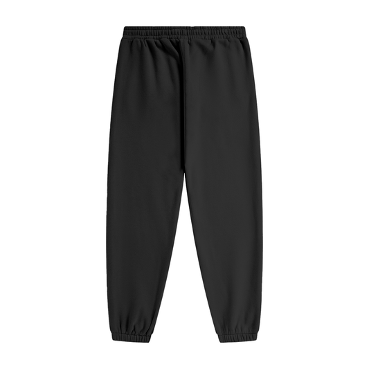 Cuffed Trackies (white logo)