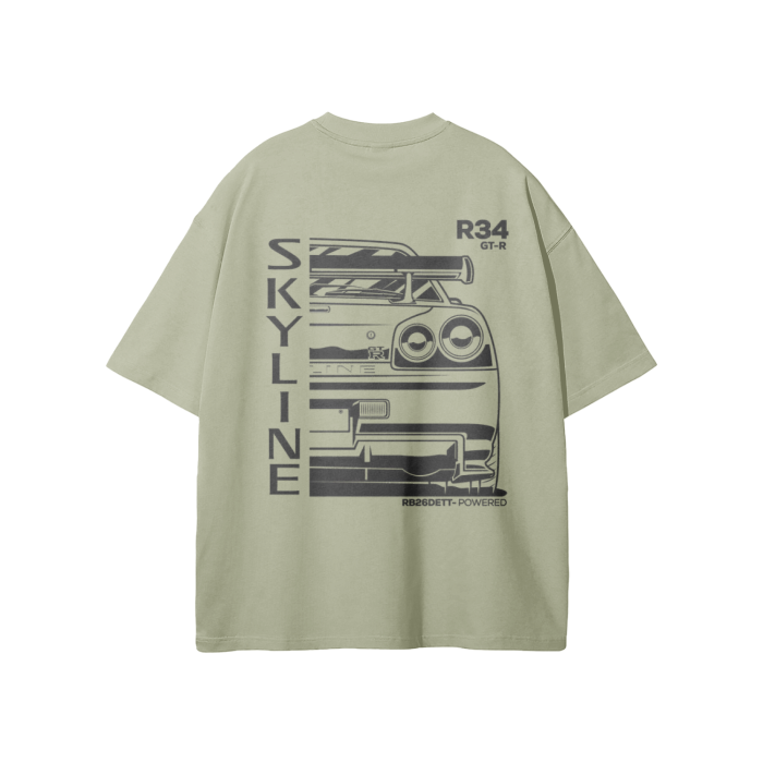 Nissan GTR R34 Heavyweight Loose Fit T — front view