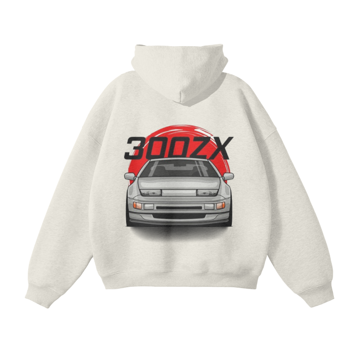 Nissan 300ZX Oversized OG Logo Fleece Hoodie
