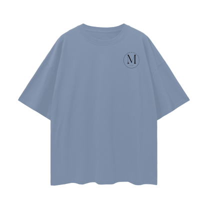 Oversized Deep Drop Shoulder T (OG black logo)
