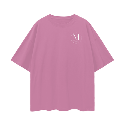 OG White Logo Oversize Deep Drop Shoulder T-Shirt