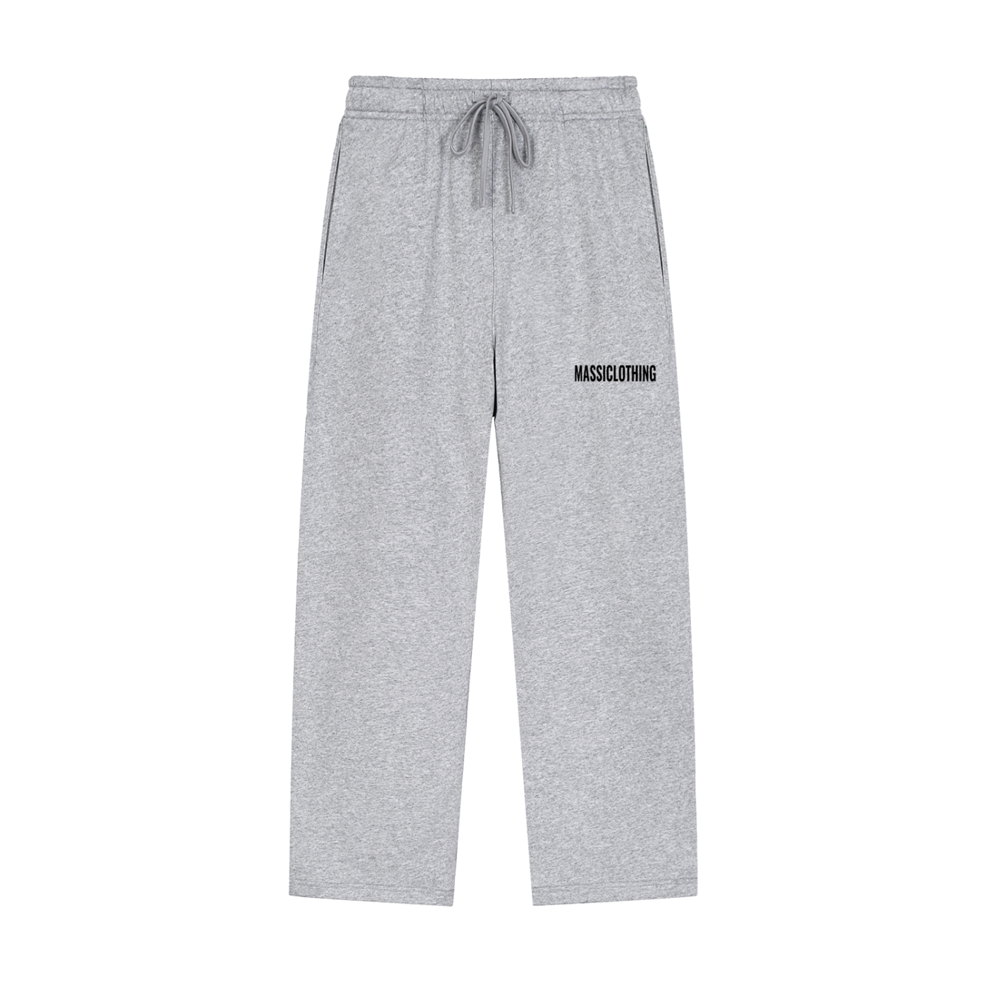 Straight Cut Trackies (black logo)