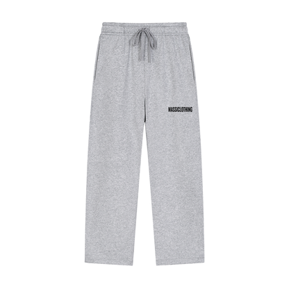 Straight Cut Trackies (black logo)