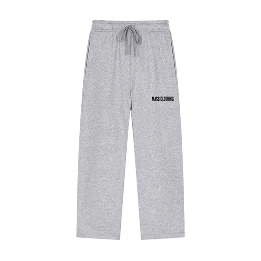 Straight Cut Trackies (black logo)