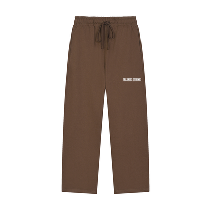 Straight Cut Trackies (white logo)