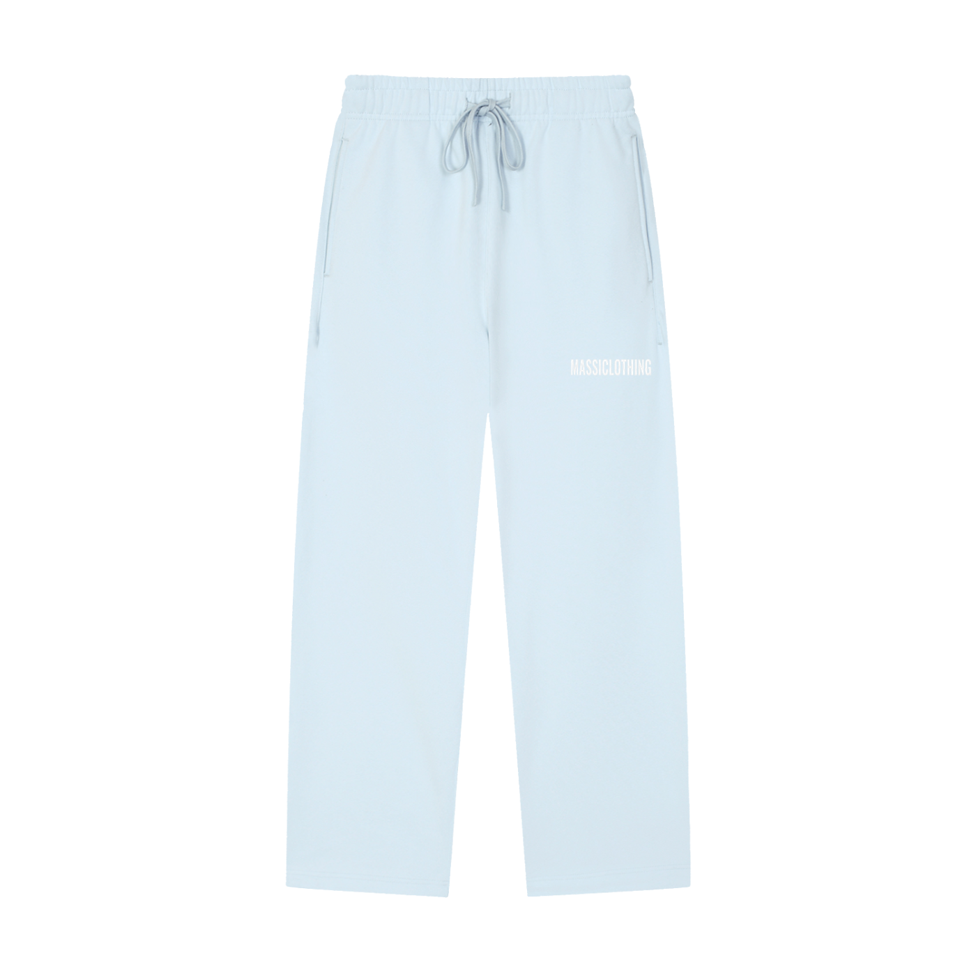 Straight Cut Trackies (white logo)