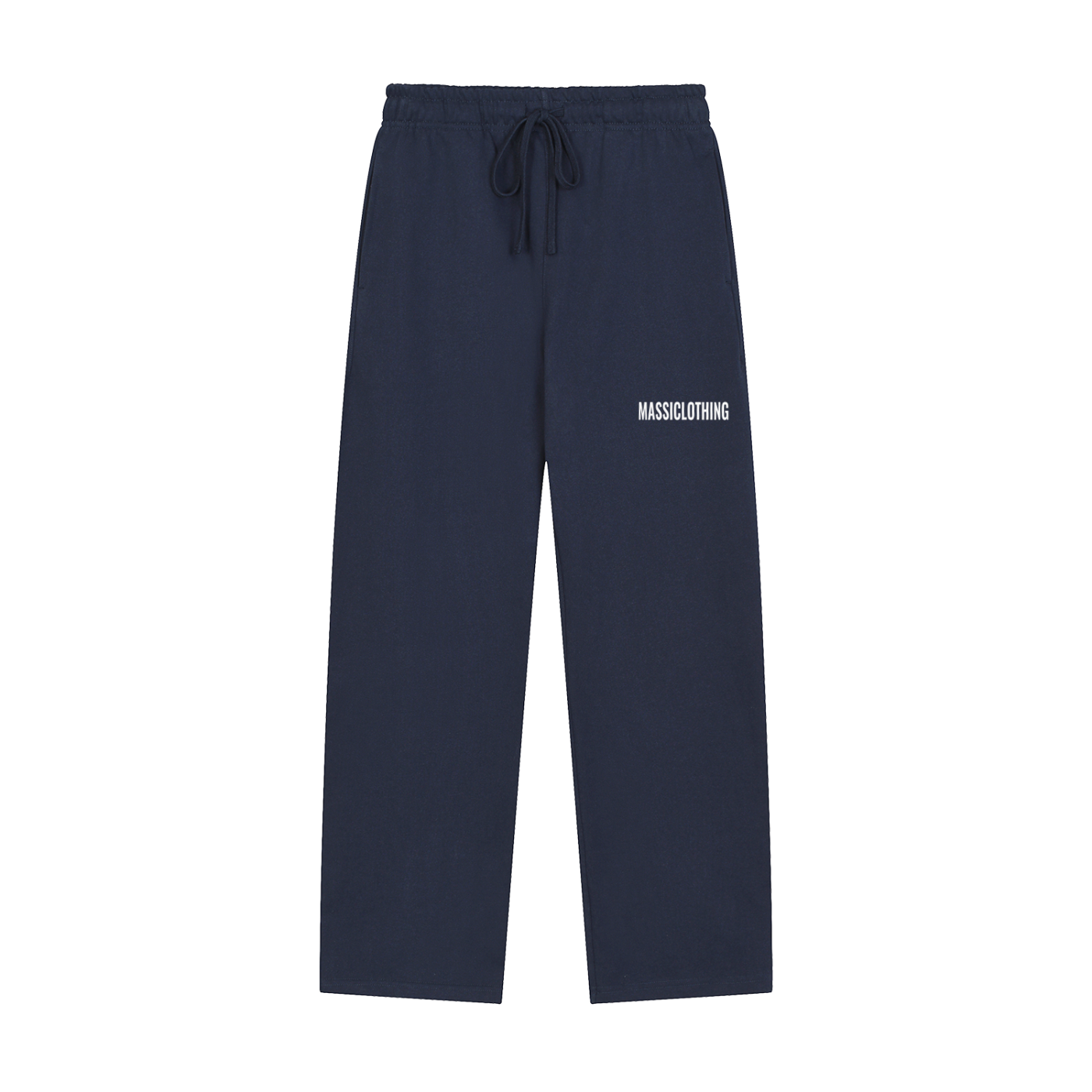 Straight Cut Trackies (white logo)