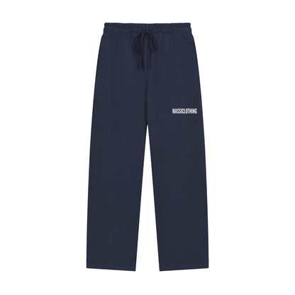 Straight Cut Trackies (white logo)
