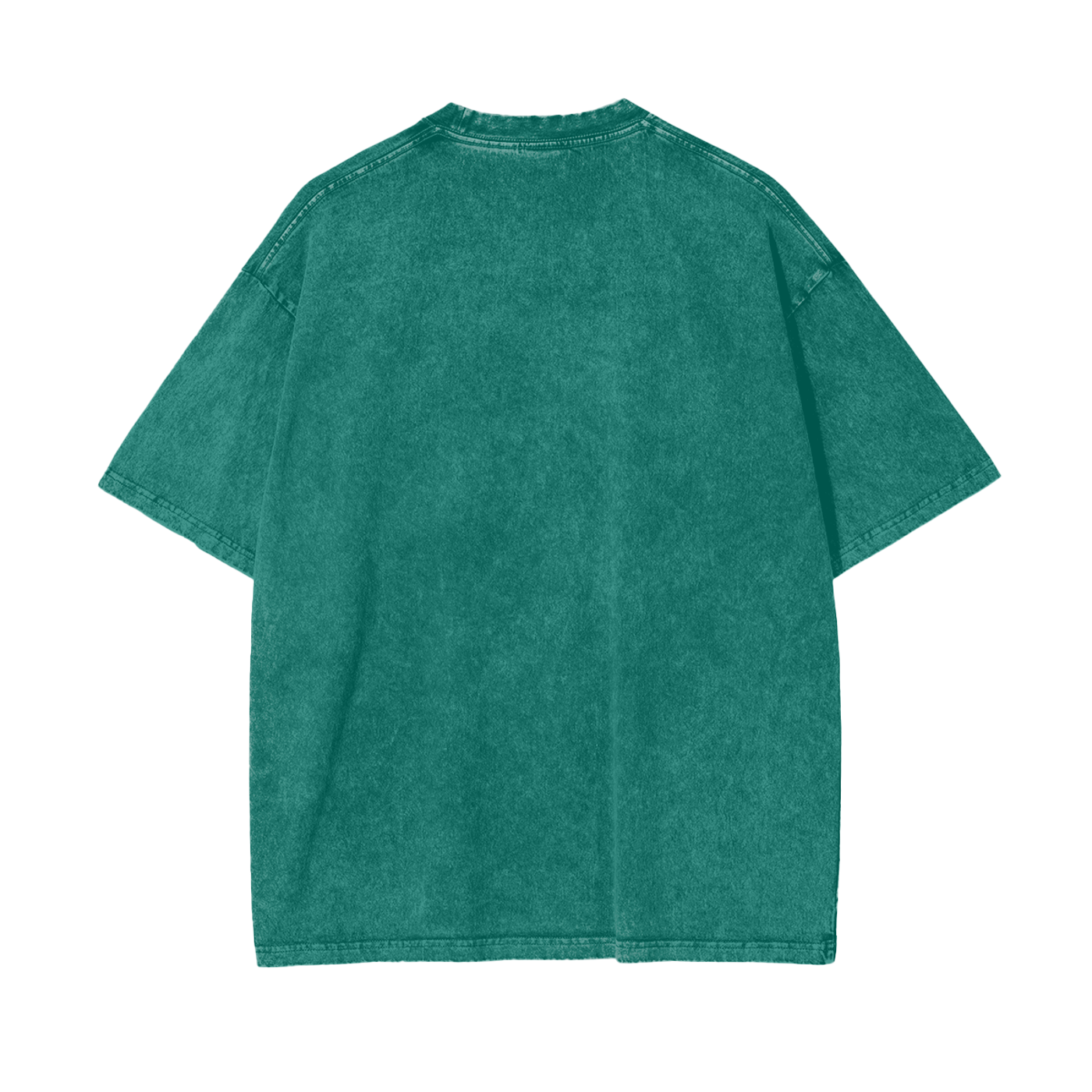 Acid Washed Oversize T white logo — back view