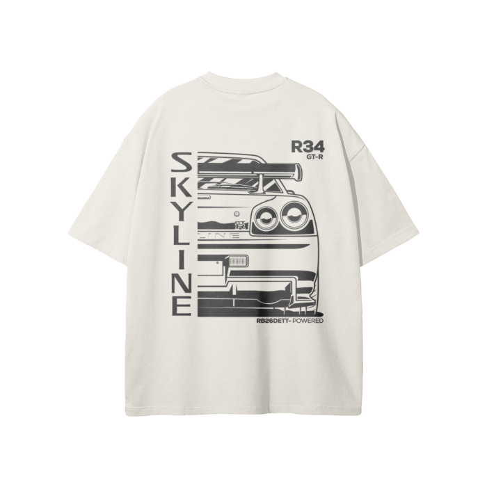 Nissan GTR R34 Heavyweight Loose Fit T — alternate angle