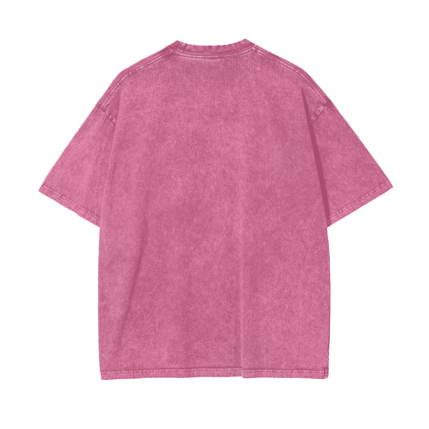 Acid Washed Oversize T white logo — alternate angle