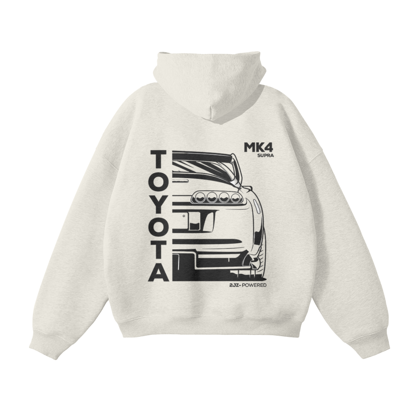 MK4 Supra Oversized Fleece Hoodie — front view
