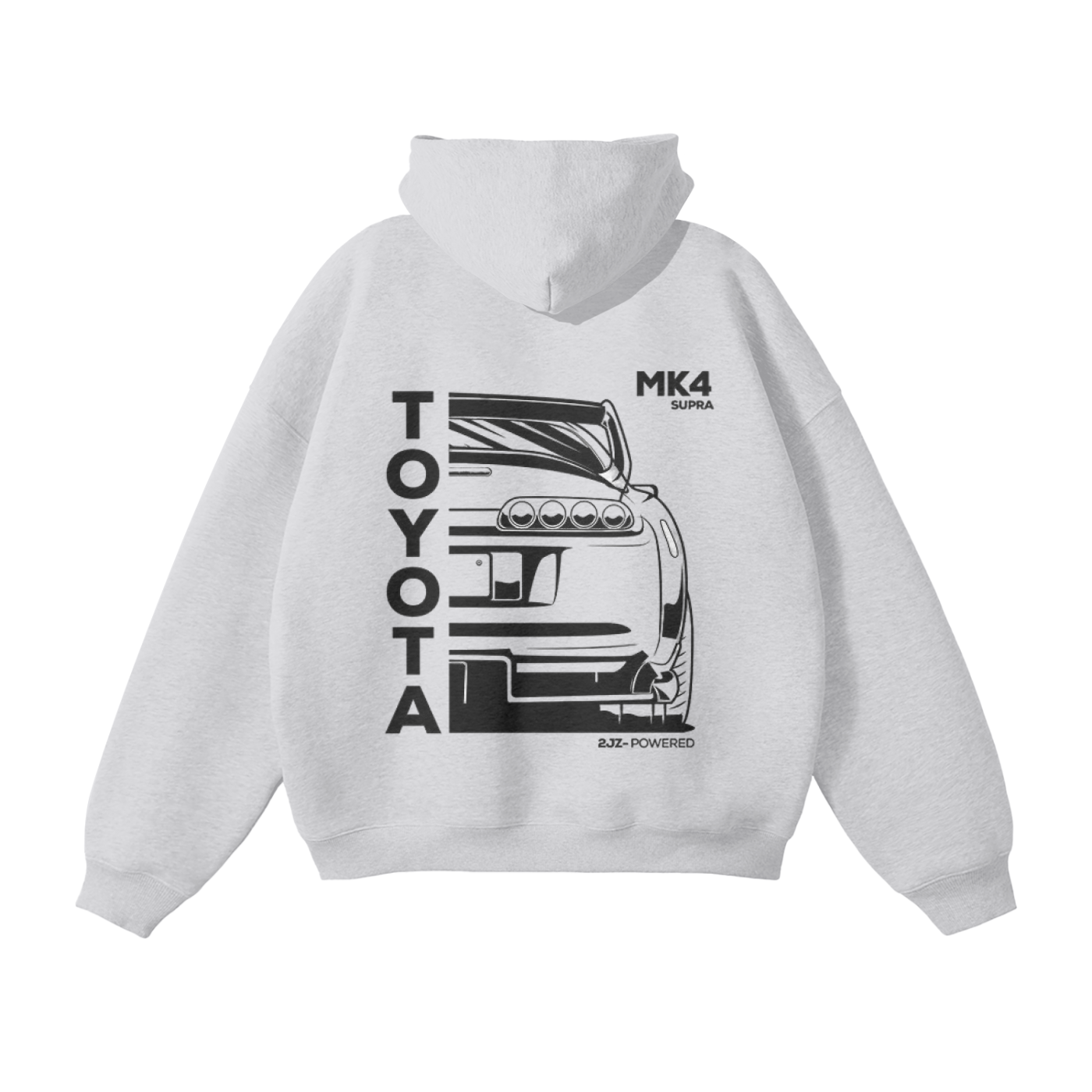MK4 Supra Oversized Fleece Hoodie — side view