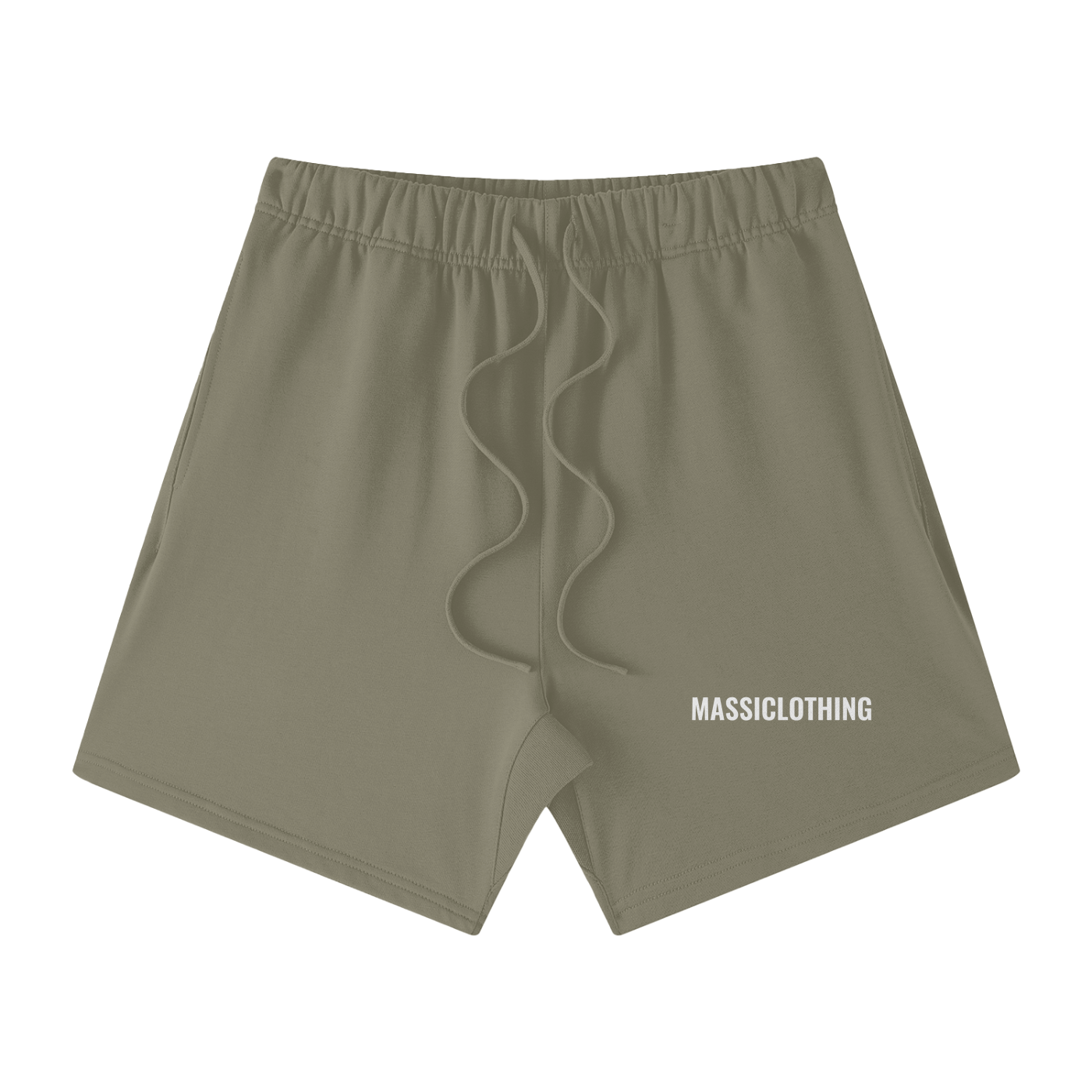 Loose Fit White Logo Shorts