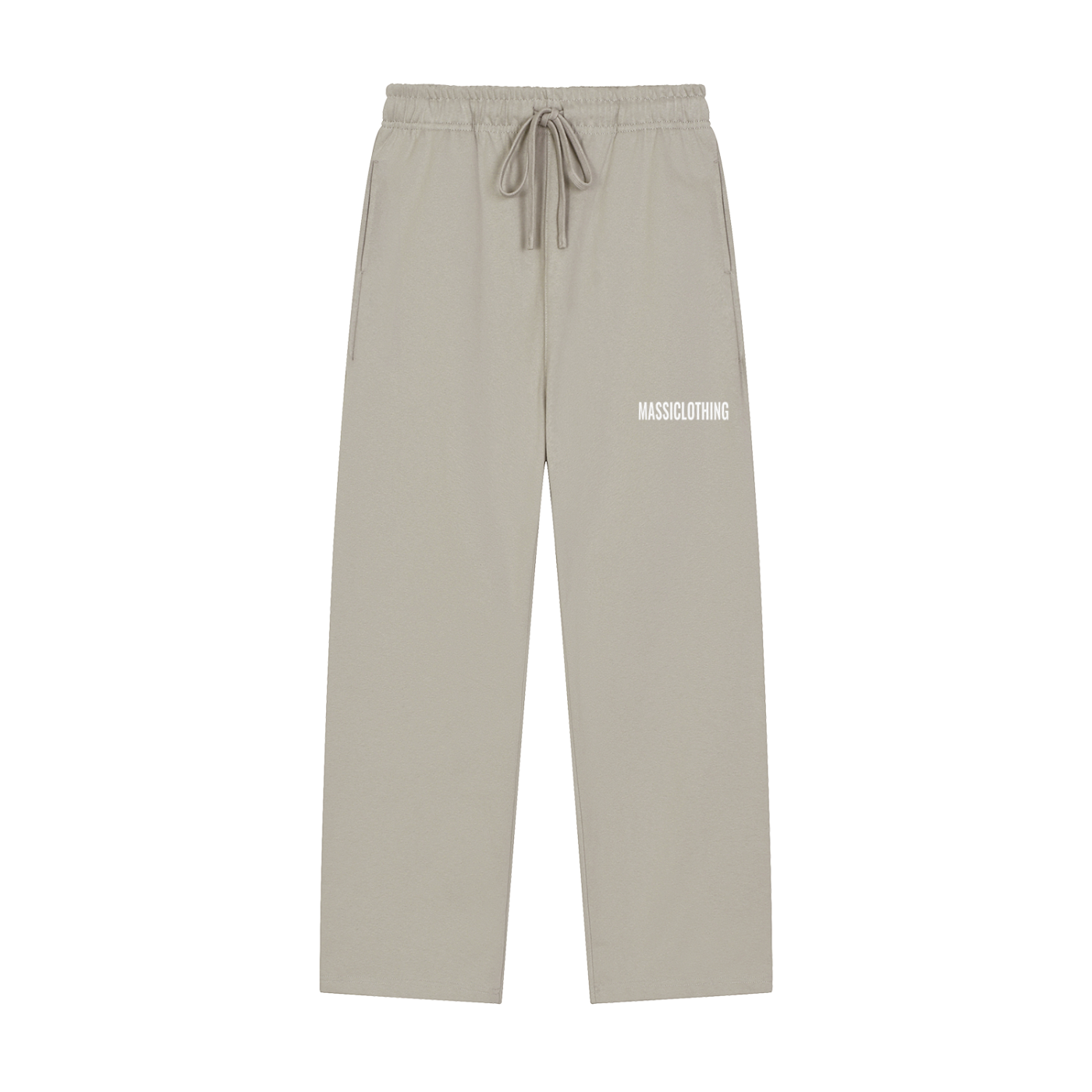 Straight Cut Trackies (white logo)