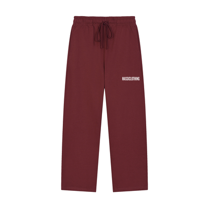 Straight Cut Trackies (white logo)