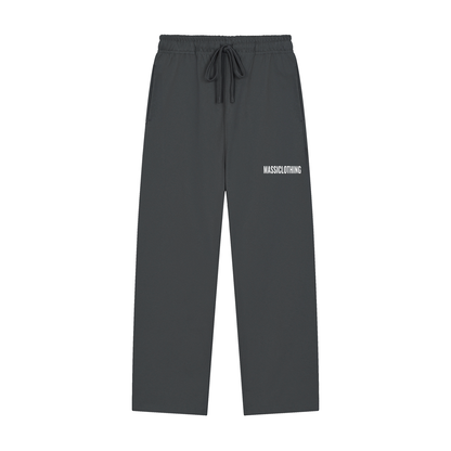 Straight Cut Trackies (white logo)