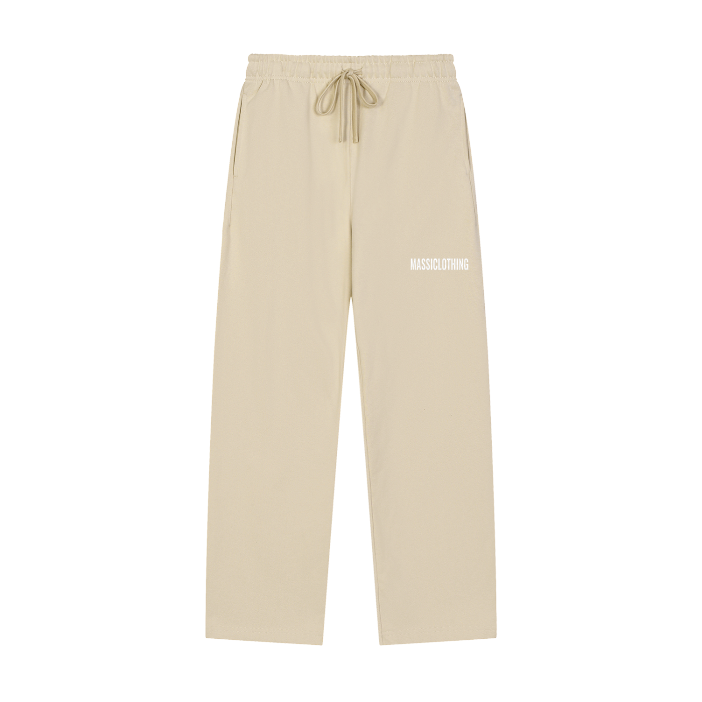 Straight Cut Trackies (white logo)