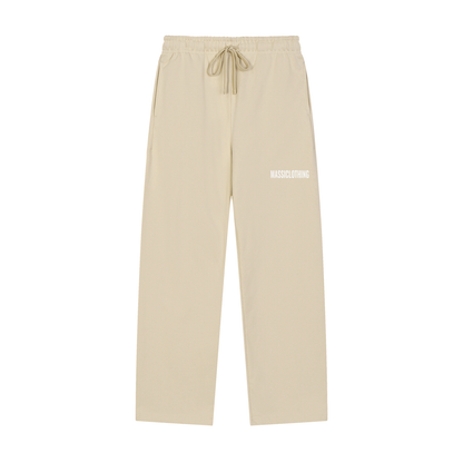 Straight Cut Trackies (white logo)