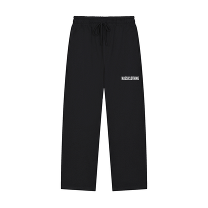 Straight Cut Trackies (white logo)