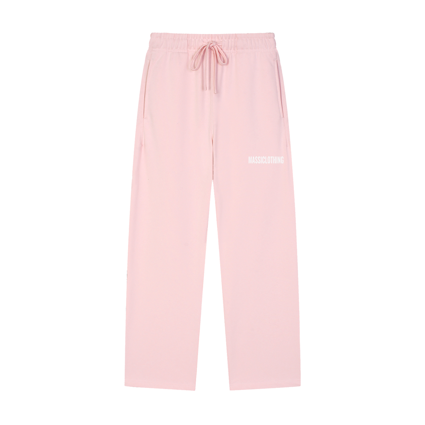 Straight Cut Trackies (white logo)
